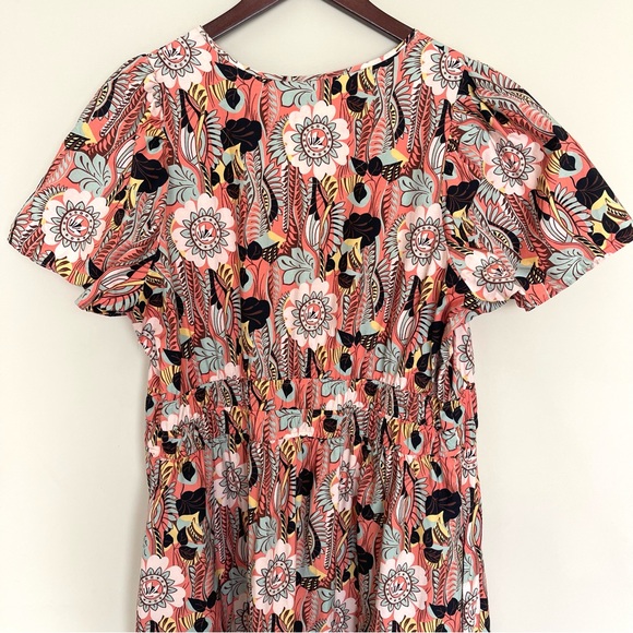 Anthropologie The Somerset Maxi Dress XL Botanic Garden 100% Cotton Tiered - Picture 7 of 12